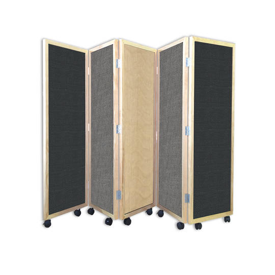 MOBILE DISPLAY SCREEN-CONCERTINA | 5 Sections | Hessian